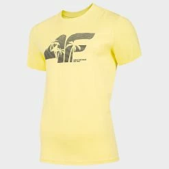 4F Mens Graphics T-shirt - Yellow