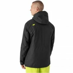 Outdoor Clothing 4F Mens Ski Jacket - Deep Black