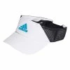 Caps Adidas Womens Aeroready Visor Cap - White
