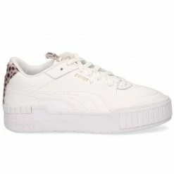 Puma Womens Cali Sport Cheetah Shoes - White
