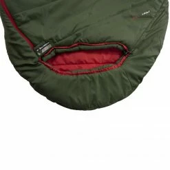 High Peak Pak 600 Sleeping Bag 210x75x50 Cm - Green/Red