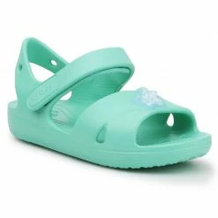 Crocs Kids Classic Cross Strap Charm Sandals - Blue Jackets