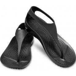 Crocs Womens Serena Flip-Flops - Black