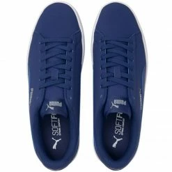 Puma Womens Smash V2 Buck Elektro Shoes - Navy Blue Footwear