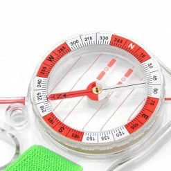 Meteor Orienteering Compass - White Hiking
