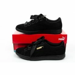 Footwear Puma Womens Vikky Ribbon SW Shoes - Black
