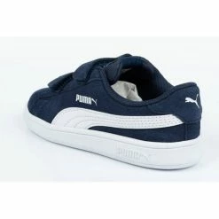Puma Junior Smash V2 Shoes - Navy Blue