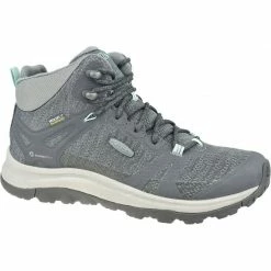 Keen Womens Terradora II Mid Waterproof Shoes - Gray Footwear