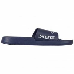Kappa Unisex Krus Slides - White/Navy Blue Trainers
