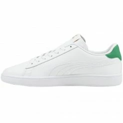 Puma Mens Smash V2 LM Shoes - White/Green Trainers