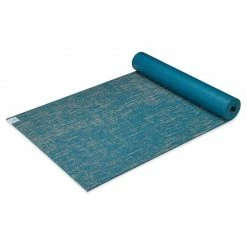 Gaiam Jute 5MM Yoga Mat - Blue Yoga Mats
