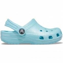 Footwear Crocs Kids Classic Glitter Clog - Blue