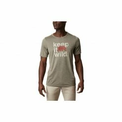 Columbia Mens Terra Vale II Short Sleeve Tee - Gray Outdoor Clothing