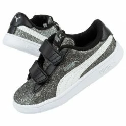 Footwear Puma Junior Smash V2 Glitz Glam Shoes - Black