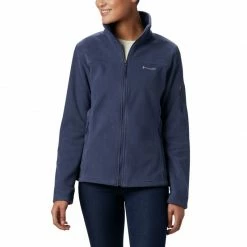 Columbia Womens Fast Trek II Jacket - Navy Blue Outdoor Clothing