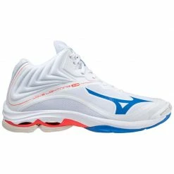 Mizuno Unisex Wave Lightning Z6 Mid Indoor Shoes - White Trainers