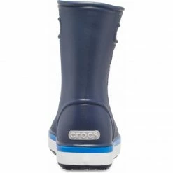Crocs Junior Wellingtons Crocband Rain Boots - Navy Blue