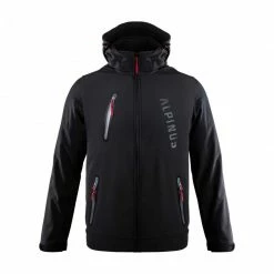 Alpinus Mens Denali Softshell Jacket - Black Outdoor Clothing