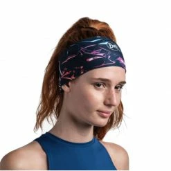 Ski Wear Buff Unisex CoolNet UV Wide Headband - Black