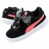 Footwear Puma Junior Suede Heart Jewel Shoes -Black/Pink