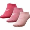 4F Junior Everyday Socks - Pink/Light Pink/Fuchsia Ski Wear