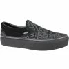 Vans Womens 66 Classic Slip-On Platform Shoes - Black