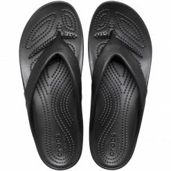 Crocs Womens Kadee II Flip Clog - Black Slides