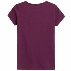 4F Womens Fitted T-Shirt - Dark Violet Outdoor Clothing