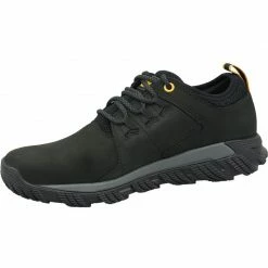 Caterpillar Mens Electroplate Leather Shoes - Black Trainers