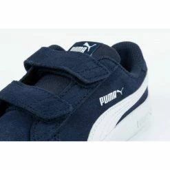 Puma Junior Smash V2 Shoes - Navy Blue