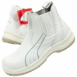 Puma Unisex Clear Chelsea Mid S2 SRC Safety Shoes - White Trainers