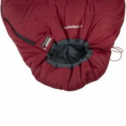 High Peak Hyperion 1M Sleeping Bag 210x80x50 Cm - Claret/Gray