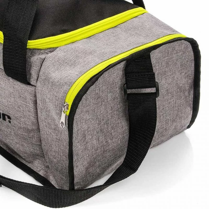 Meteor Nepr 20L Fitness Bag - Gray/Lime Duffle Bags