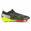 Puma Mens Ultra 1.2 FG AG Football Boots - Black/Green/Red