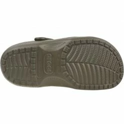 Crocs Womens Beach Flip-Flops - Brown Slides