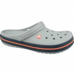 Crocs Unisex Crocband Slippers - Gray Slides