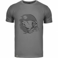 Alpinus Mens Wild Nature T-shirt - Gray Outdoor Clothing