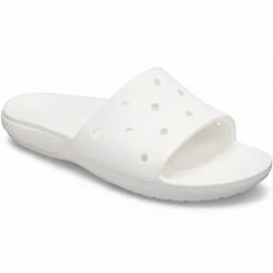 Crocs Womens Classic Slide Slippers - White Slides