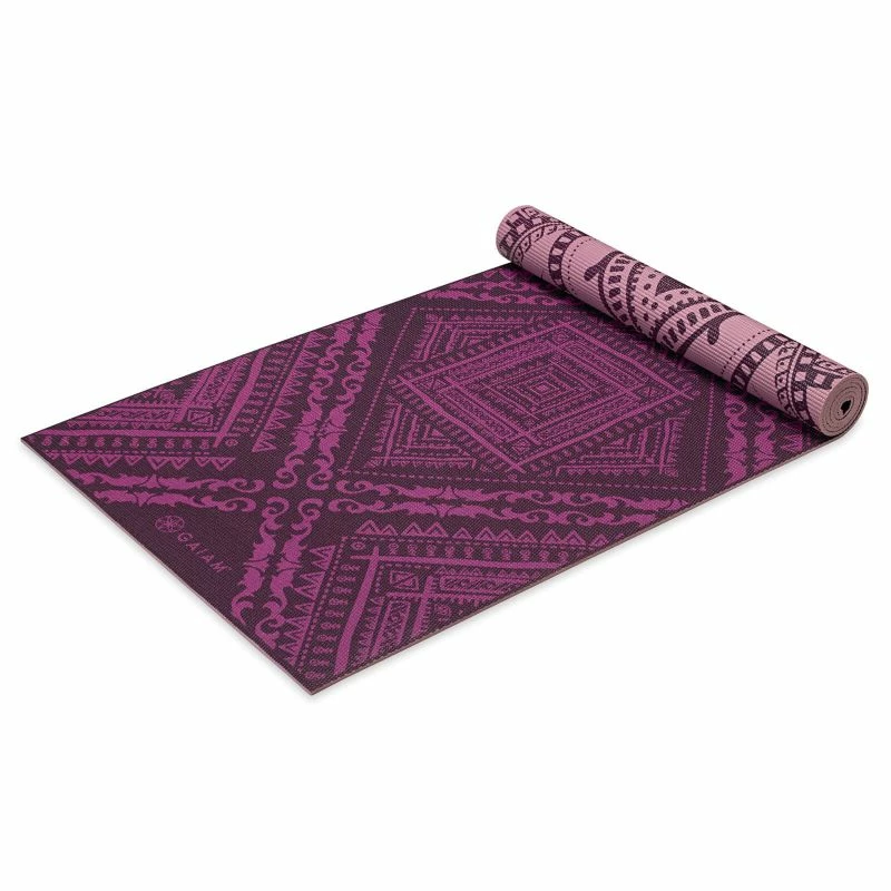Gaiam Icy Frost Double-sided Yoga Mat 4 Mm - Pink/Purple Yoga Mats