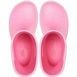 Crocs Junior Wellingtons Crocband Rain Boots - Pink