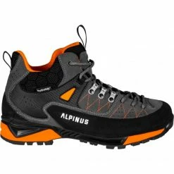 Alpinus The Ridge Mid Pro Trekking Shoes - Anthracite/Orange Trainers