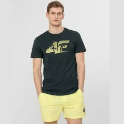 Outdoor Clothing 4F Mens Graphics T-shirt - Dark Green