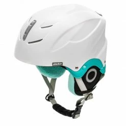 Ski Wear Meteor Lumi Ski Helmet - White/Mint