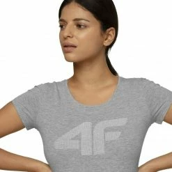 Outdoor Clothing 4F Womens Soft T-Shirt - Cool Light Gray