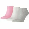Walking Socks Puma Unisex Plain 3P Socks - White/Pink/Gray