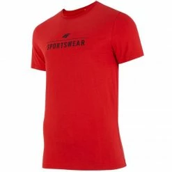 4F Mens Sports T-shirt - Red Outdoor Clothing