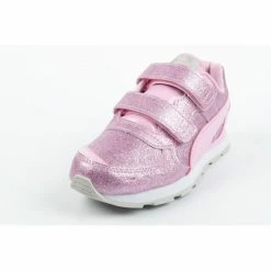 Puma Junior Vista Glitz Shoes - Pink Footwear