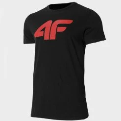 4F Mens Simple T-shirt - Black Outdoor Clothing