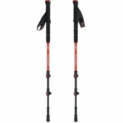 Hiking Alpinus Dhaulagiri Trekking Poles - Red