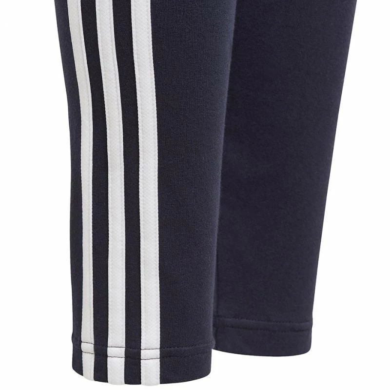 Adidas Junior Essentials 3 Stripes Leggings - Navy Blue